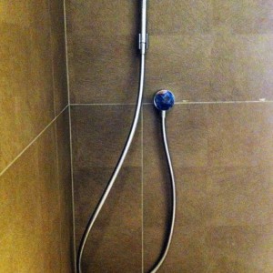 détail de la douche italienne